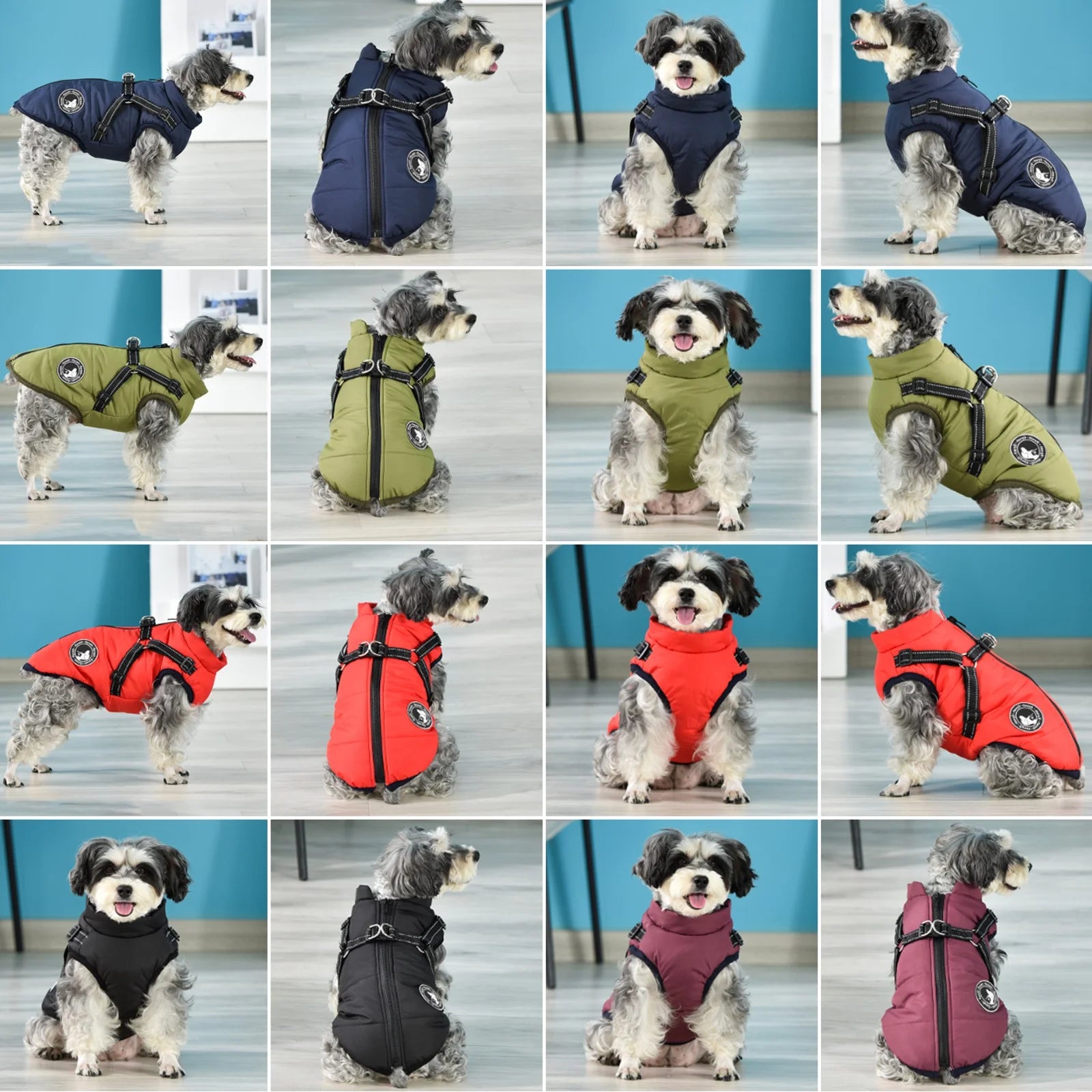 Ultimate Waterproof Winter Dog Coat with Built-in Harness - Warm Vest for Small to Large Dogs